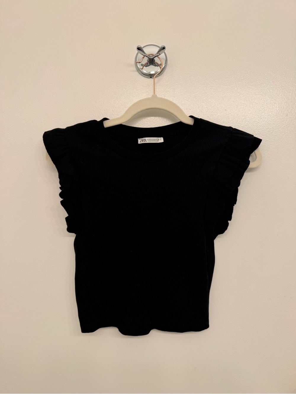 Zara Ruffle Sleeve Top